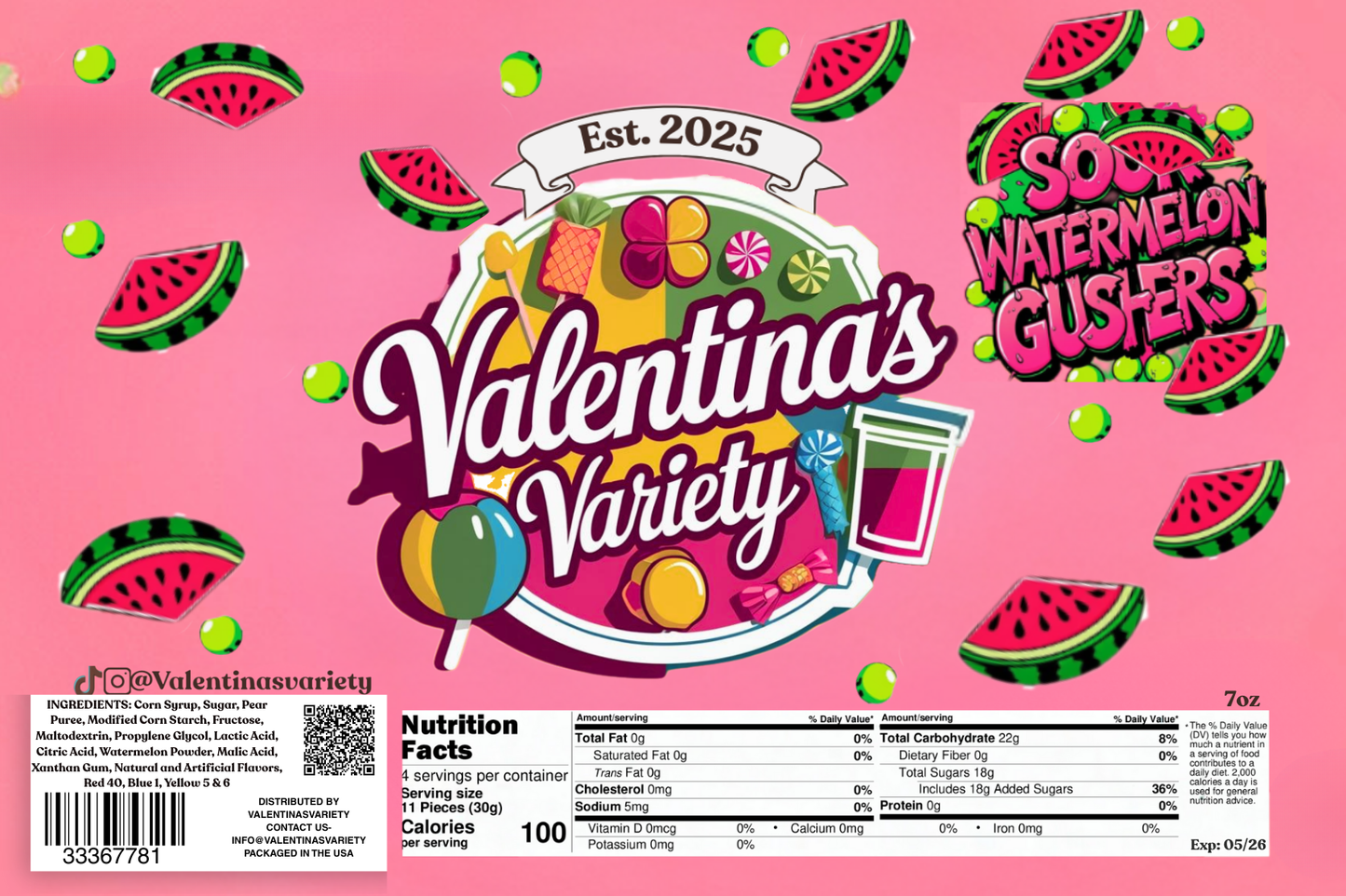 Sour Watermlon Gushers