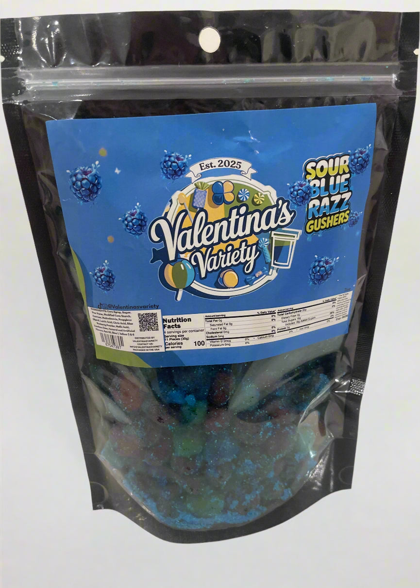 Sour Blue Razz Gushers