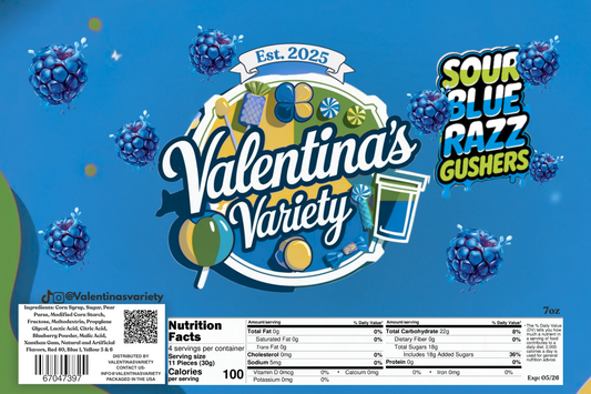 Sour Blue Razz Gushers