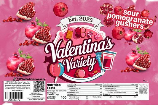 Sour Pomegranate Gushers